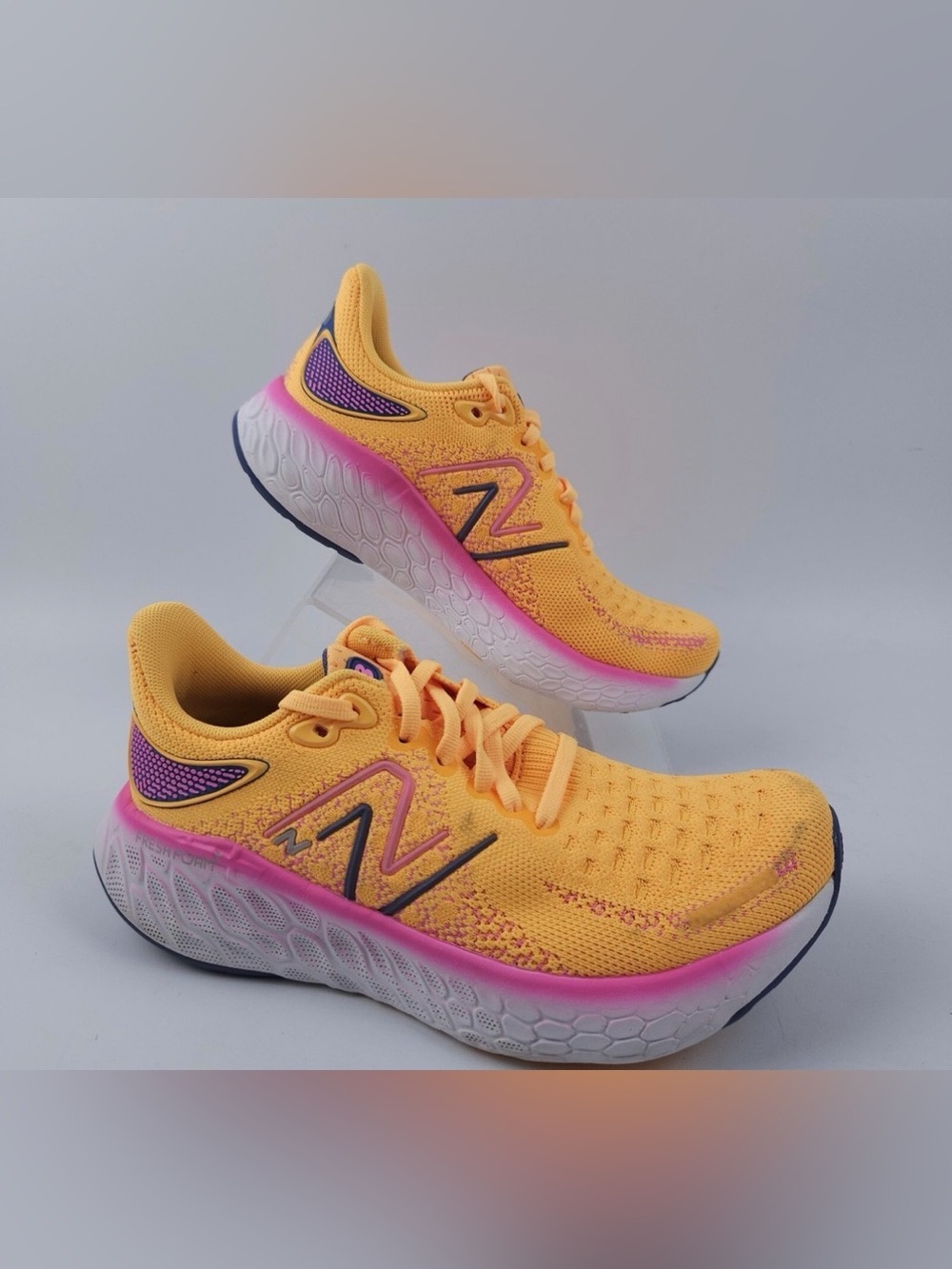 New Balance Women's Yellow & Pink Gradient Running Sneakers
